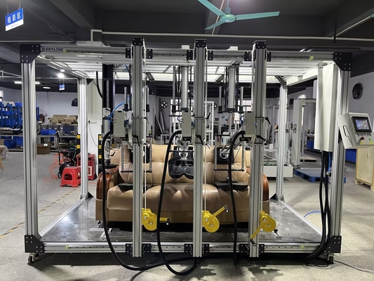EN 4875/BIFMA X5.4/EN 1728 Drie zitplaatsen Sofa Duurzaamheid Tester Sofa Fatigue Test Machine