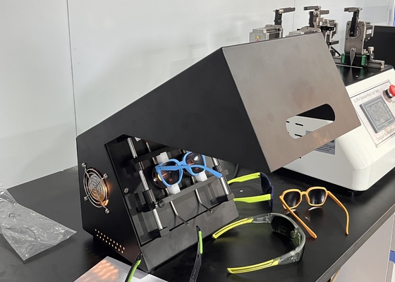 Polarisatieaspositie-tester voor zonnebrillen
