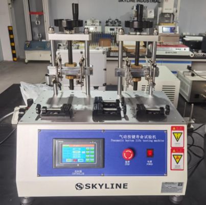 kopen 8 Stations Pneumatic Button Life Tester with Touch Screen Control for Key Durability Testing online vervaardiging