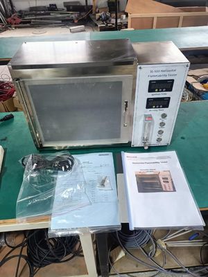 kopen ISO 3795 ASTM D5132 Horizontal Flammability Tester with 38mm Fire Height for Textile and Automotive Testing online vervaardiging