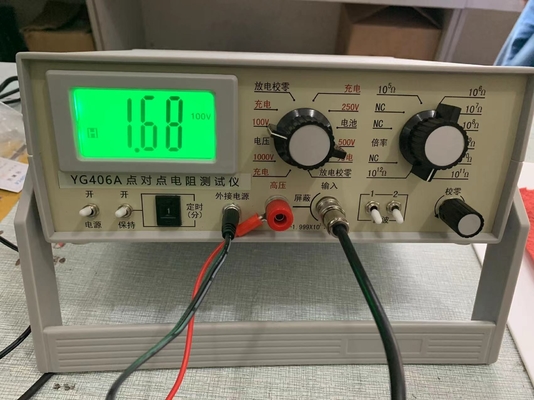 Oppervlakteweerstandstester met digitaal display EN 1149-1 / EN 1149-2 AATCC 76