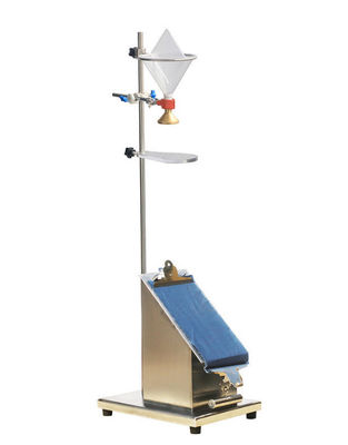 Goede prijs AATCC42 Stoffelijke impactpenetratie-tester met 610 mm kegelhoogte 335x285x1080 mm online