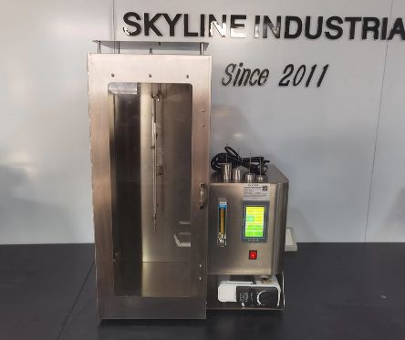 Goede prijs 16CFR 1615/16CFR 1616 Verticale ontvlambaarheidstester met 300x80 mm monster en 40±2 mm vlamhoogte voor textiel online