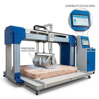 EN1957 PLC+ touchscreen servomotor geïntegreerde matrasproefmachine