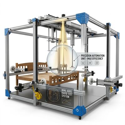 Goede prijs. Testmachine voor de conformiteit met EN 1725 van meubilair met PLC-besturing en 6 sets luchtflessen Online